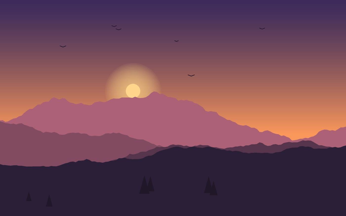 Landschaftsillustration