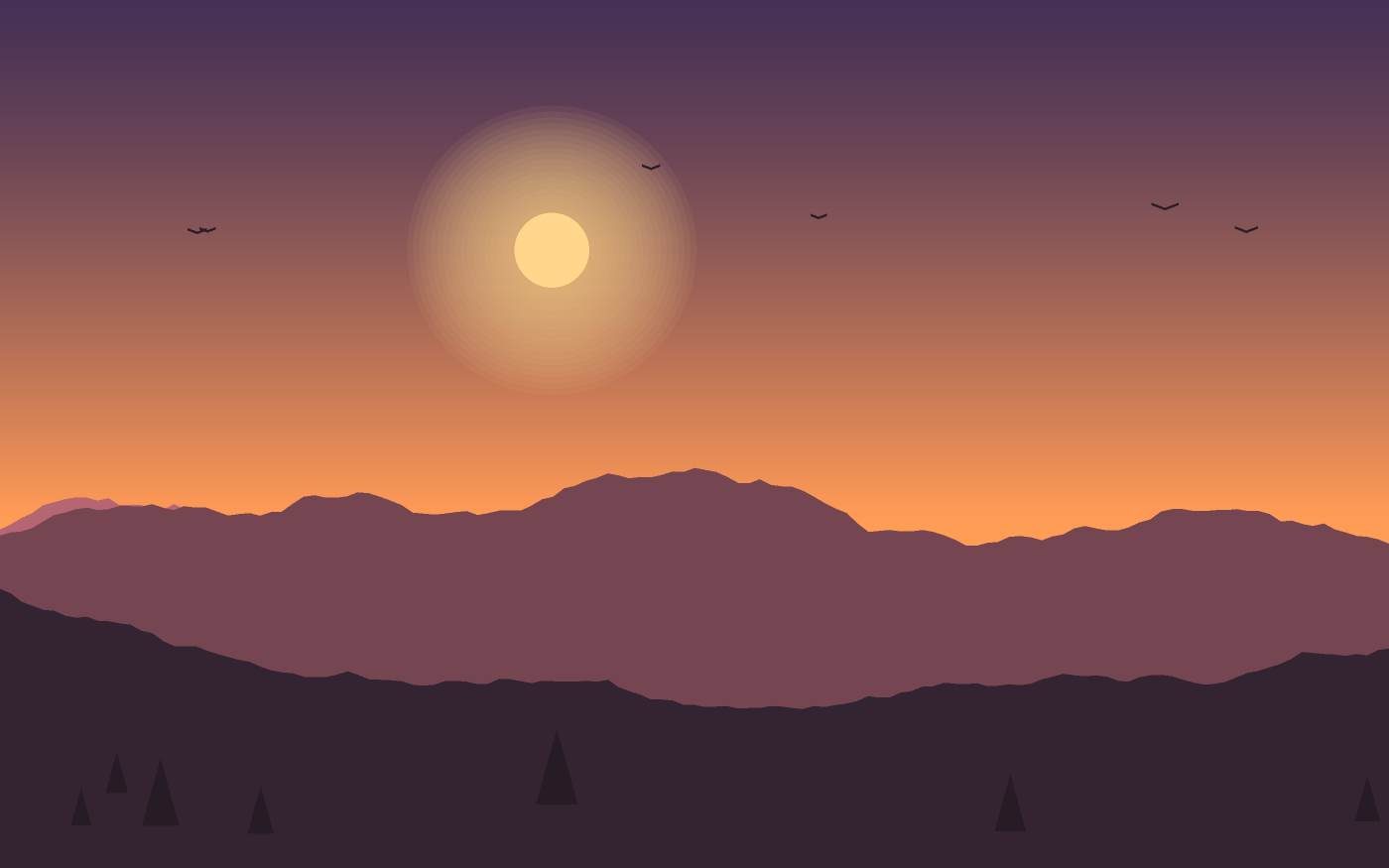 Ilustración de un paisaje