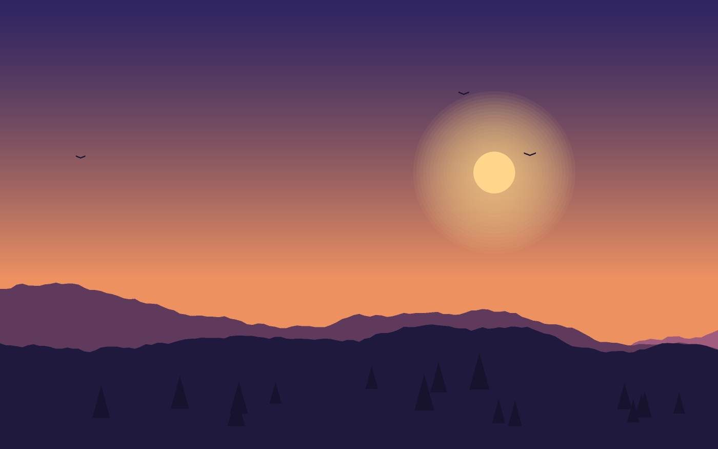 Ilustración de un paisaje