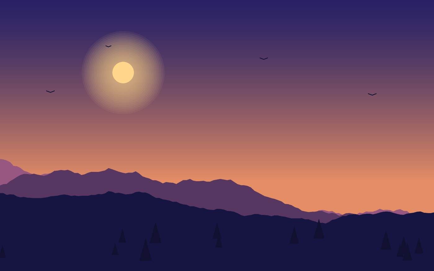 Landschapsillustratie