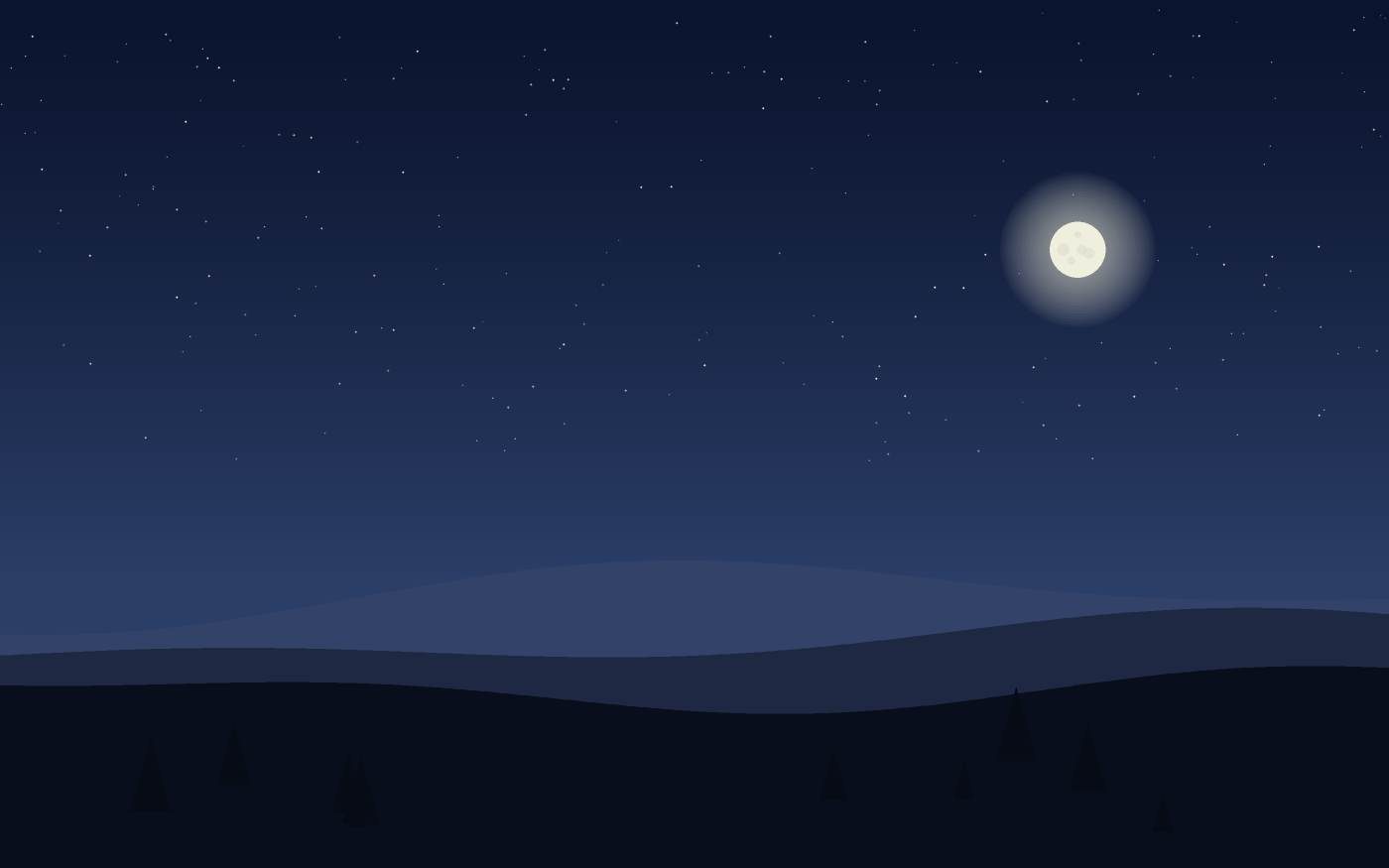Ilustração de uma paisagem